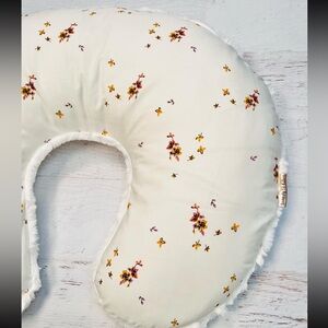 Floral Minky Boppy Cover Baby Nursing Pillow Cover